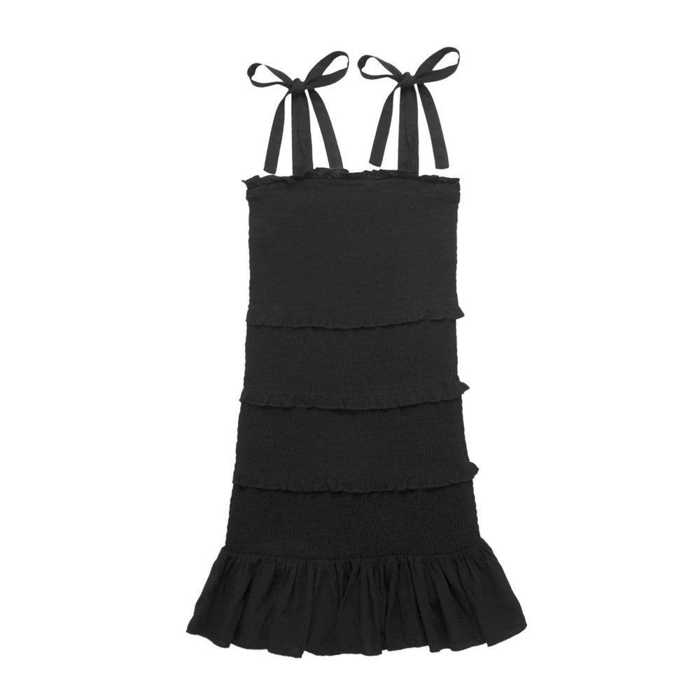 KatieJ Girls Evan Smocked Ruffle Dress